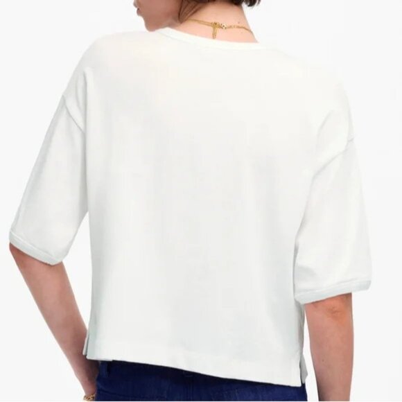 Madewell Womens Size XL 100% Cotton Relaxed Boxy Tee in White $52 NS573 1064 - Picture 2 of 8